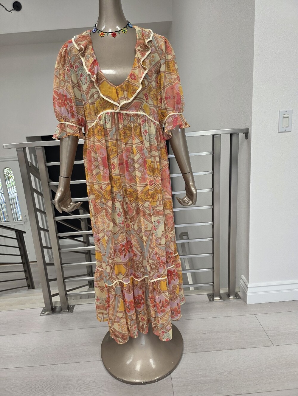 Free People Carmella Maxi Dress Sz S